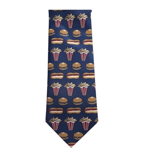 Christian Pellini Other - Christian Pelini Novelty Fast‑Food Silk Necktie